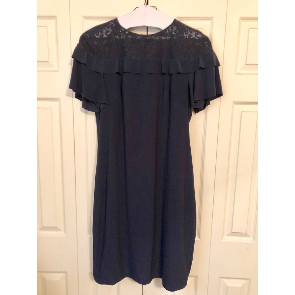 Navy Blue Ralph Lauren Dress with lace top
